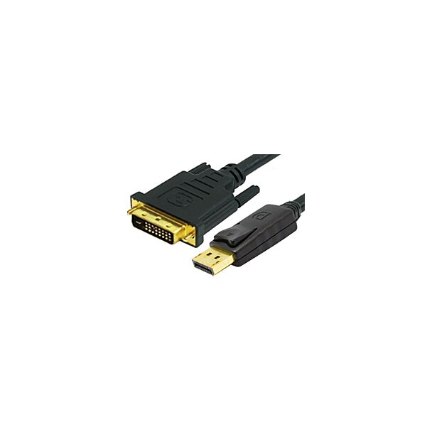 Comsol DP-DVI-MM-01 1M DisplayPort Male to Single Link DVI-D Male Cable