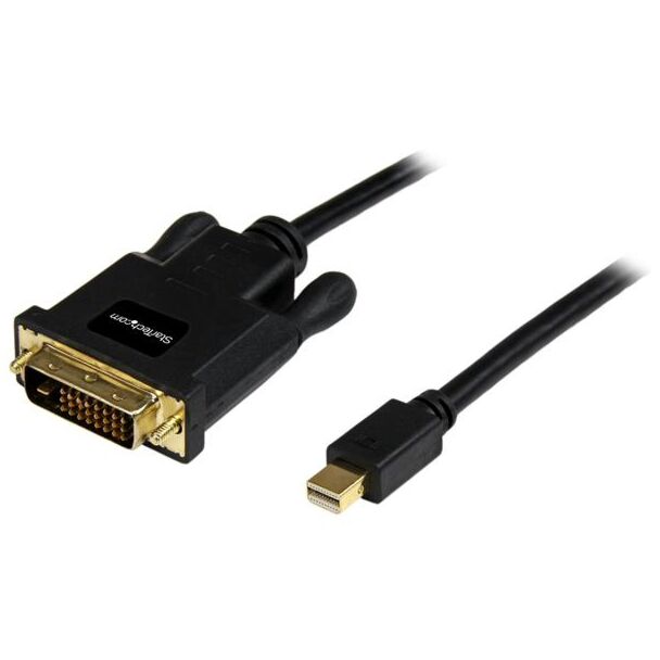 StarTech MDP2DVIMM10B 10ft Mini DisplayPort to DVI Adapter - MDP to DVI - Black