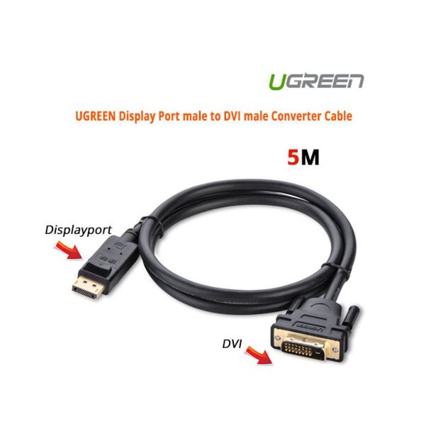 UGREEN ACBUGN10223 DP male to DVI male cable 5M