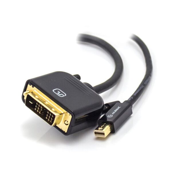 Alogic MDP-DVI-01-MM SmartConnect 1m mini DisplayPort to DVI-D Cable Male to Male