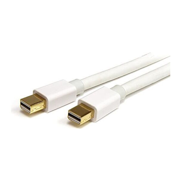 StarTech MDPMM2MW 2m 6 ft White Mini DisplayPort Cable M/M