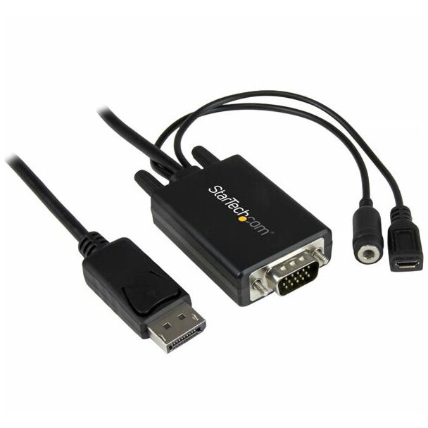 StarTech DP2VGAAMM3M 10ft DP to VGA Adapter Cable with Audio