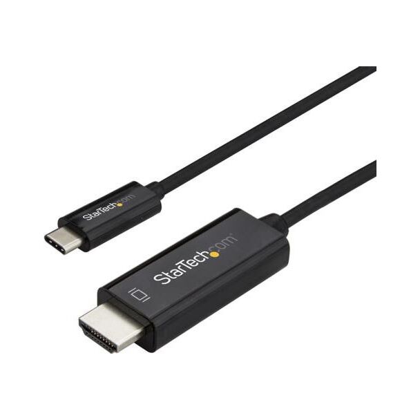 StarTech CDP2HD1MBNL 1m Cable USB C to HDMI 4K60Hz - Black