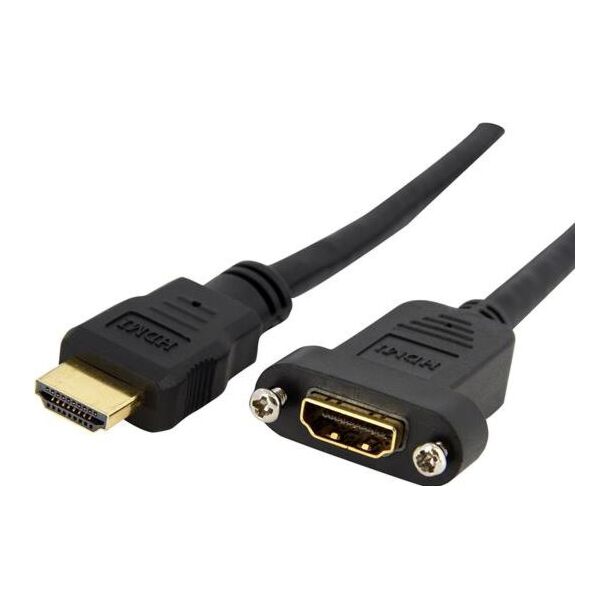 StarTech HDMIPNLFM3 3 ft HDMI Cable for Panel Mount - F/M