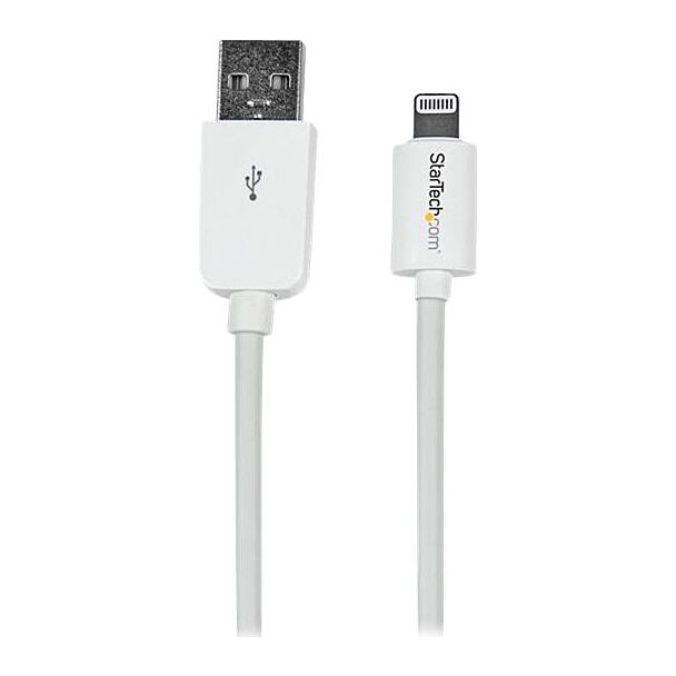 StarTech USBLT2MW 2m White 8-pin Lightning to USB Cable