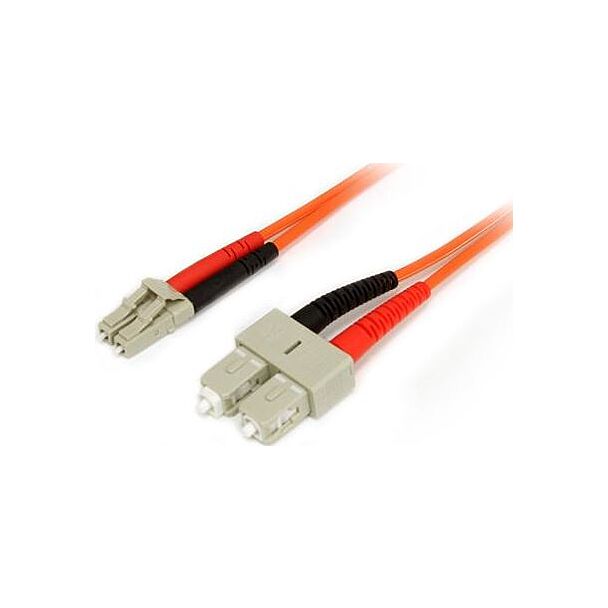 StarTech 50FIBLCSC1 1m MM Fiber Patch Cable LC - SC