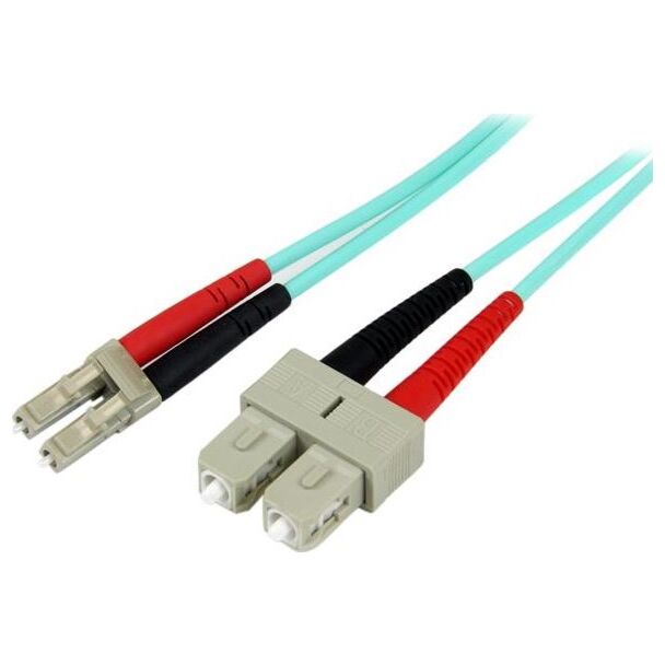 StarTech A50FBLCSC10 10M 10 GB AQUA Fiber Patch Cable LC/SC