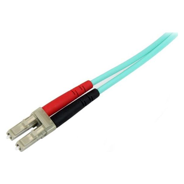 StarTech A50FBLCLC5 5m 10 Gb Aqua MM Fiber Patch Cable LC/LC