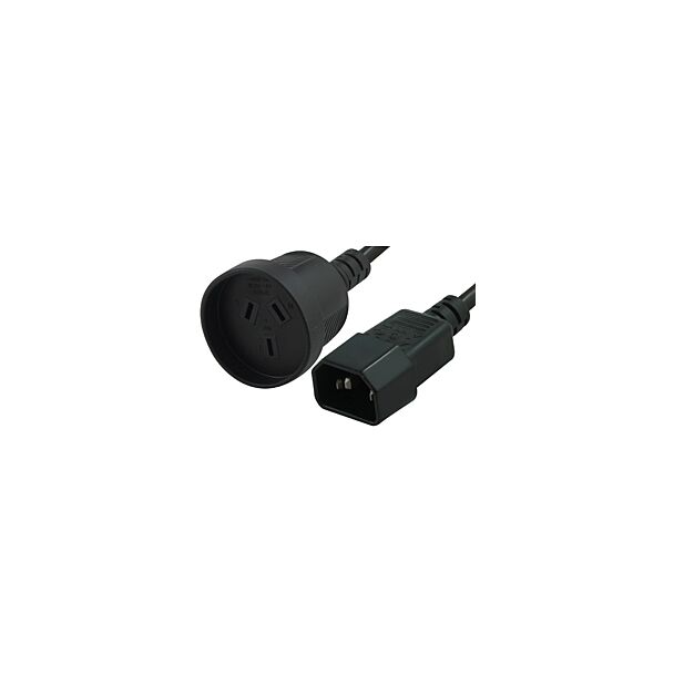 Comsol IEC-3F-.15 15cm Power Cable IEC-C14 - 3PIN AUS (F) for UPS