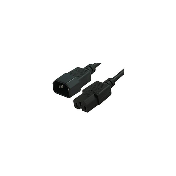 Comsol IEC-C14C15-01 1M High Temperature Power Cable IEC-C14(M) - IEC-C15(F)