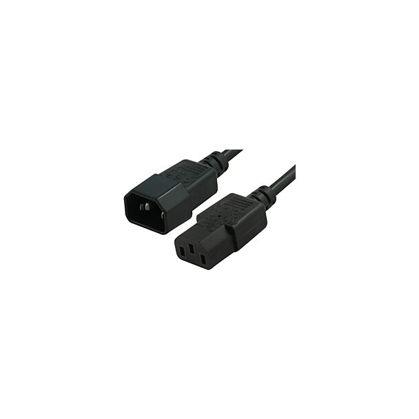 Comsol IEC-MF-02 2M PC to Monitor Power Extension Cable IEC-C13 - IEC-C14