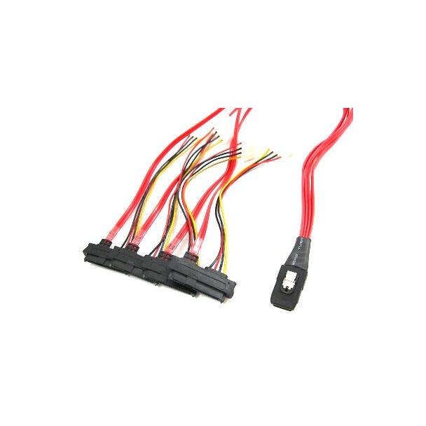 Alogic IMS-01-8482-8087 1M Mini SAS (SFF-8087) to (4) SFF-8482 Cable