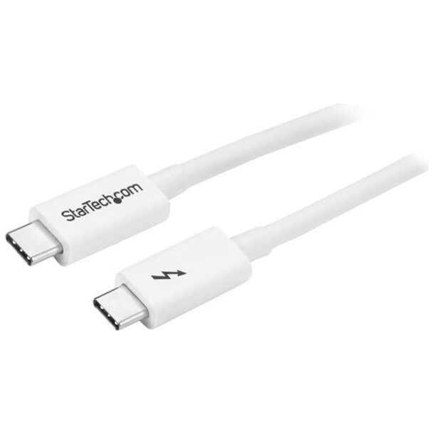 StarTech TBLT3MM2MW 2m Thunderbolt 3 Cable 20Gbps - White