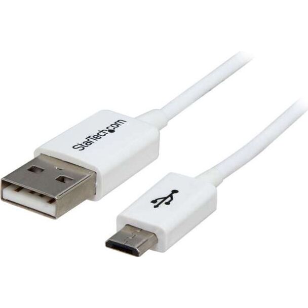 StarTech USBPAUB50CMW 0.5m White Micro USB Cable A to Micro B