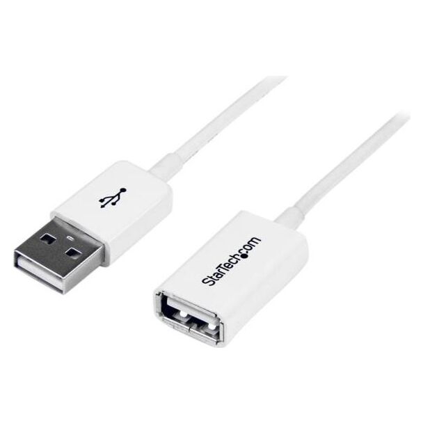 StarTech USBEXTPAA1MW 1m White USB 2.0 Extension Cable - M/F