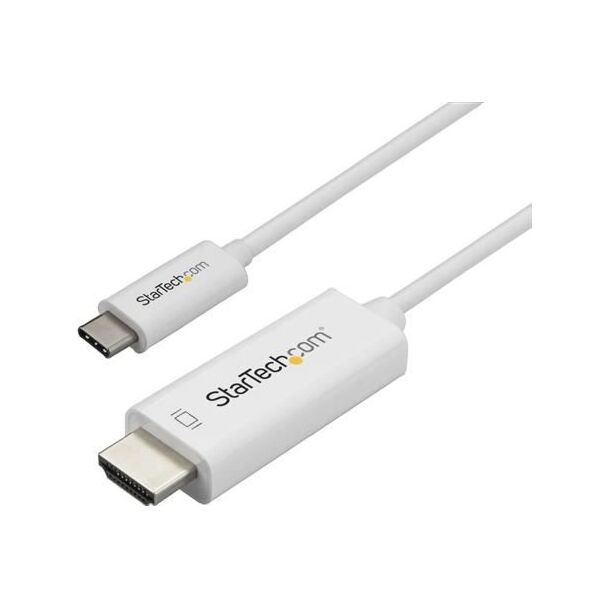 StarTech CDP2HD1MWNL 1m Cable USB C to HDMI 4K60Hz - White