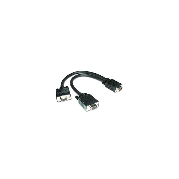 Comsol H15MFF-AD 15cm VGA Splitter Cable - Male to Female/Female