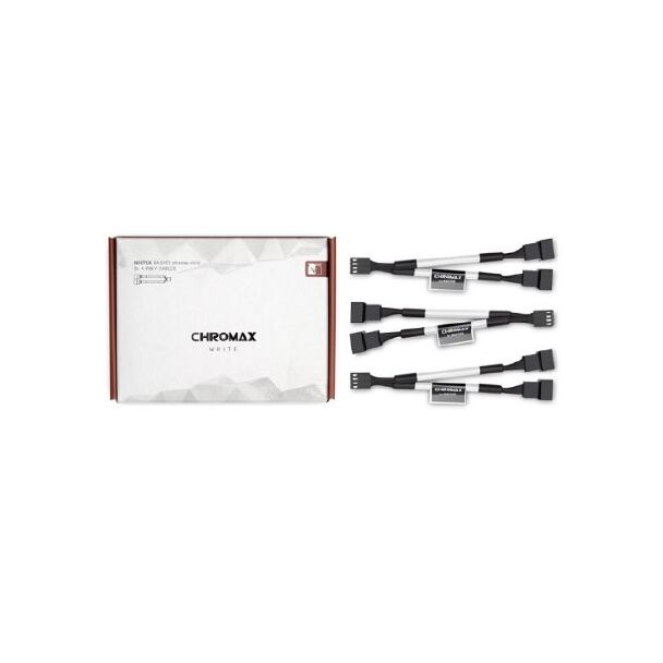 Noctua NA-SYC1-WHITE NA-SYC1 Chromax Y-Cables chromax.white 3-Pack