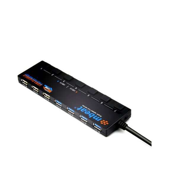 mbeat USB-M43HUB 7-Port USB3.0 & USB2.0 Hub Manager with Switches