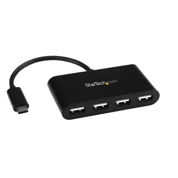 StarTech ST4200MINIC 4-Port USB-C Hub - Mini Hub - USB-C to 4x USB-A - USB 2.0