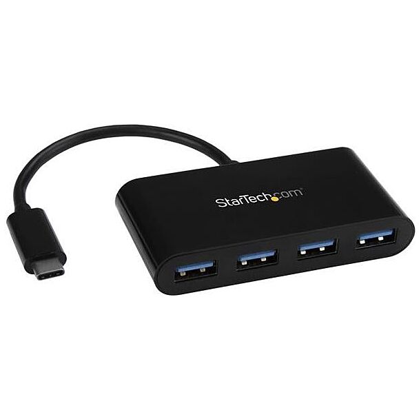 StarTech HB30C4AB 4 Port USB 3.0 Hub - USB-C to 4x USB-A