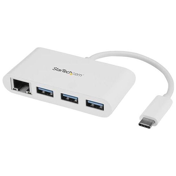 StarTech HB30C3A1GEA 3 PORT USB C HUB W/ GBE - C TO A USB 3.0