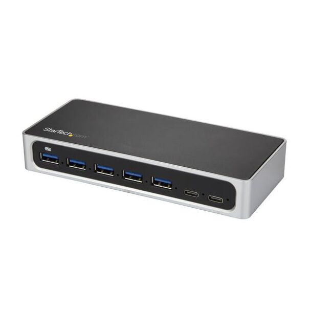 StarTech HB30C5A2CSC 7 Port USB C Hub - USB-C to 5x USB-A and 2x USB-C - USB 3.0