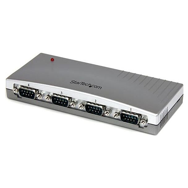 StarTech ICUSB2324 4 Port USB to RS232 Serial Adapter Hub