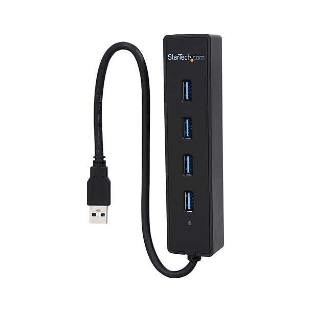 StarTech ST4300PBU3 4 Port SuperSpeed Portable USB 3.0 Hub