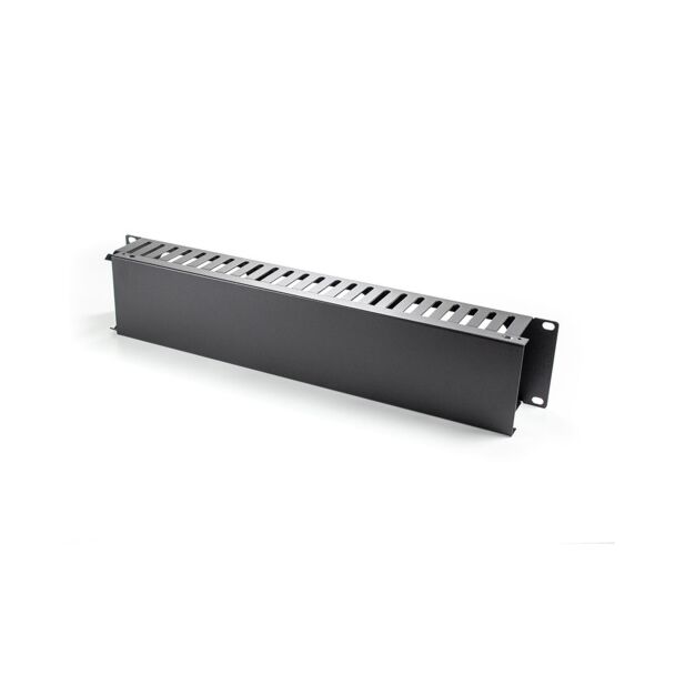 Serveredge CMR-2RU-24 2RU Horizontal 24 SLOTS Cable Management Rail - Metal Body Metal Fingers & Metal Cover & Rear Entry Holes