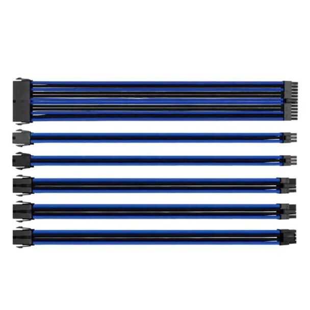 Thermaltake AC-035-CN1NAN-A1 TtMod Sleeved PSU Extension Cable Set Blue/Black