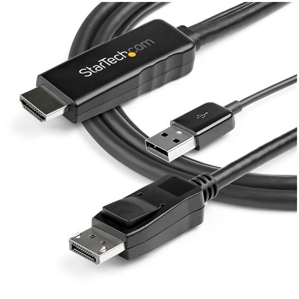 Startech HD2DPMM2M HDMI to DisplayPort Adapter Cable 4K