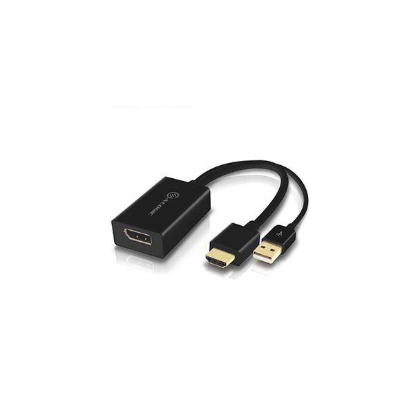 Alogic HDDPU-ACTV HDMI Male to DisplayPort Female Adapter with USB Cable