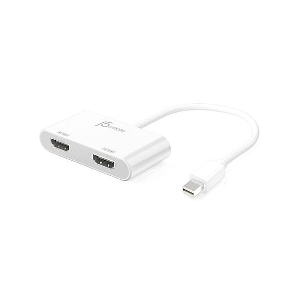 J5create JDA156 Mini DisplayPort (MPD) to Dual HDMI Adapter