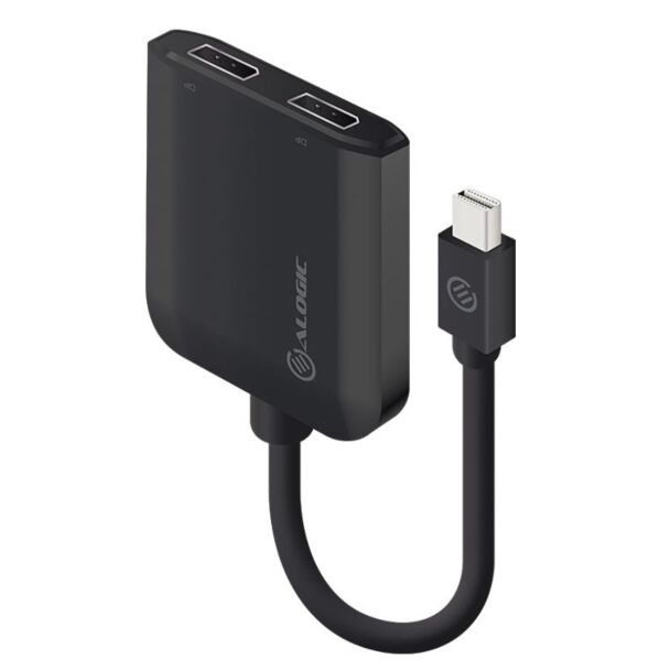 Alogic MDP2DP-ADP Mini DisplayPort to Dual DisplayPort 2.0 Adapter - 4K - 30 Hz