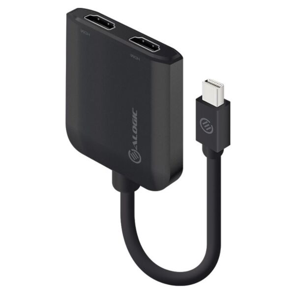 Alogic MDP2HD-ADP Mini DisplayPort to Dual HDMI 2.0 Adapter - 4K - 30 Hz