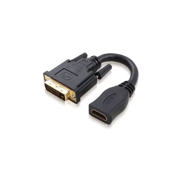 Alogic DVI-HDMI-15MF 15cm DVI-D (M) to HDMI (F) Adapter Cable Male to Female