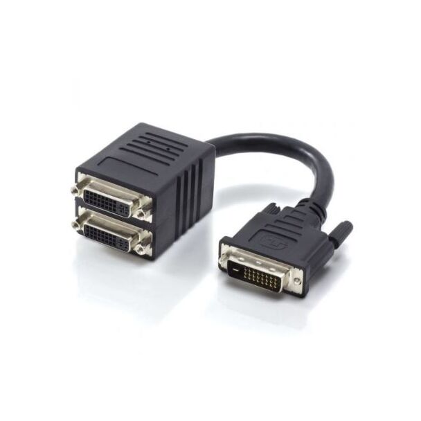 Alogic DVI-MFF-SPL DVI-D Dual Link to 2 x DVI-D Dual Link Display Splitter Adapter 1 Male to 2 Female