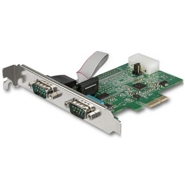 STARTECH PEX2S953LP Card - 2 Port RS232 Serial Adapter PCIe