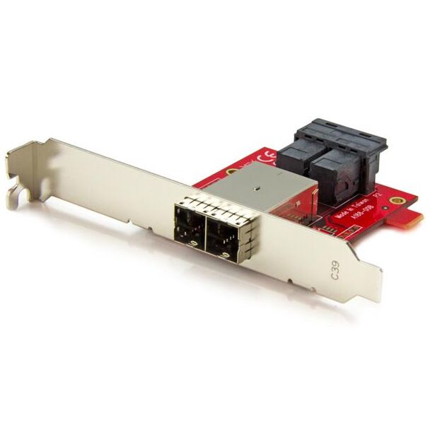 StarTech SFF86448PLT2 Mini-SAS Adapter - Dual SFF-8643 to 8644