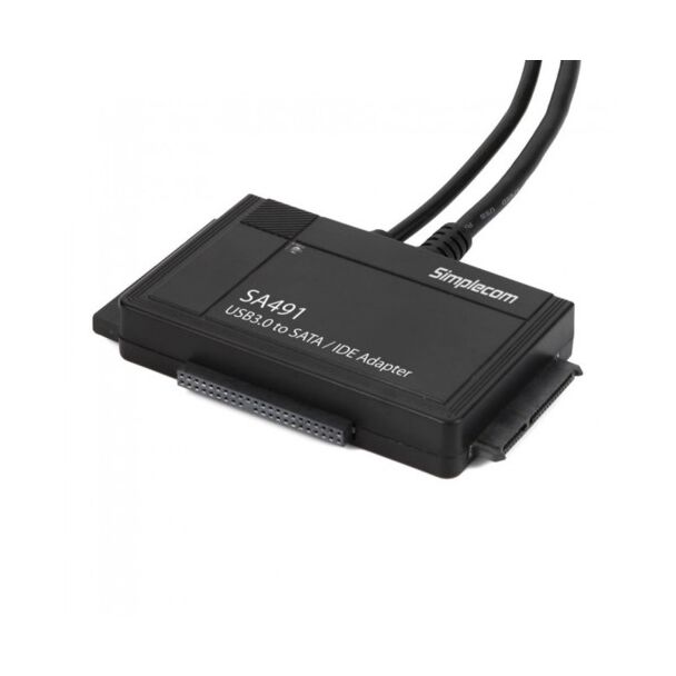 Simplecom SIMSA491 SA491 3 in 1 USB 3.0 to 2.5" 3.5 & 5.25" SATA/IDE Adapter with Power Supply