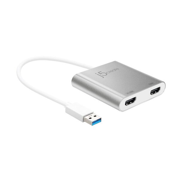 j5create JUA365 USB3.0 to Dual HDMI Multi-Monitor Adapter