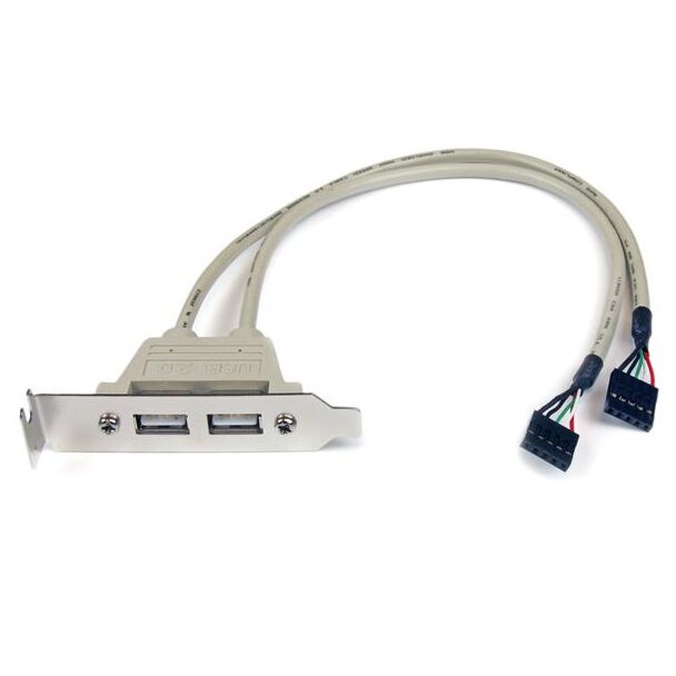 StarTech USBPLATELP 2 Port USB LP Slot Plate Adapter