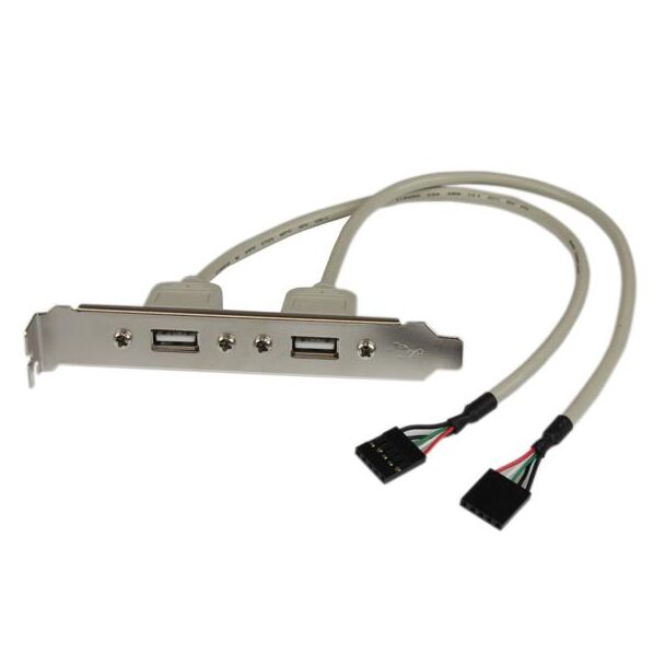 StarTech USBPLATE 2 Port USB A Slot Plate Adapter