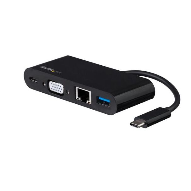 StarTech DKT30CVAGPD Adapter - USB C VGA Multiport - PD 60W