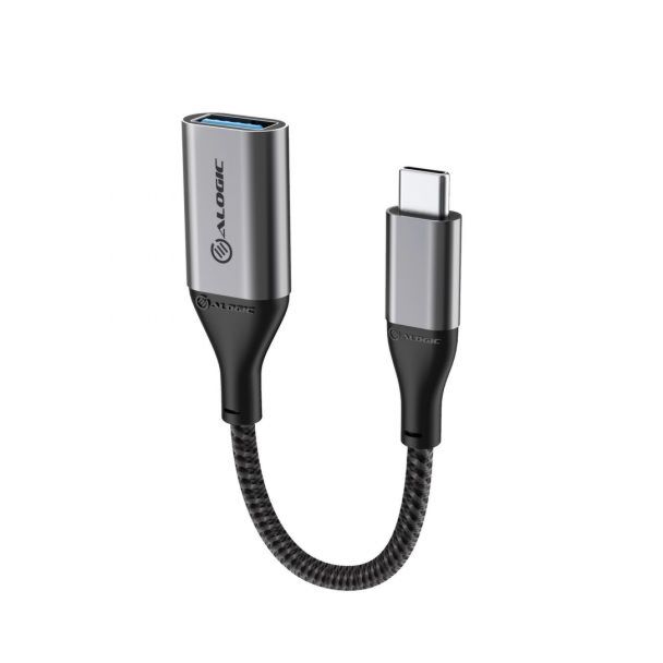 Alogic ULCAA-SGR 15CM Super Ultra USB-C to USB-A Adapter - Space Grey