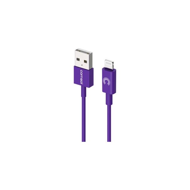 Comsol AL12PP 1.2m Lightning to USB Cable Purple