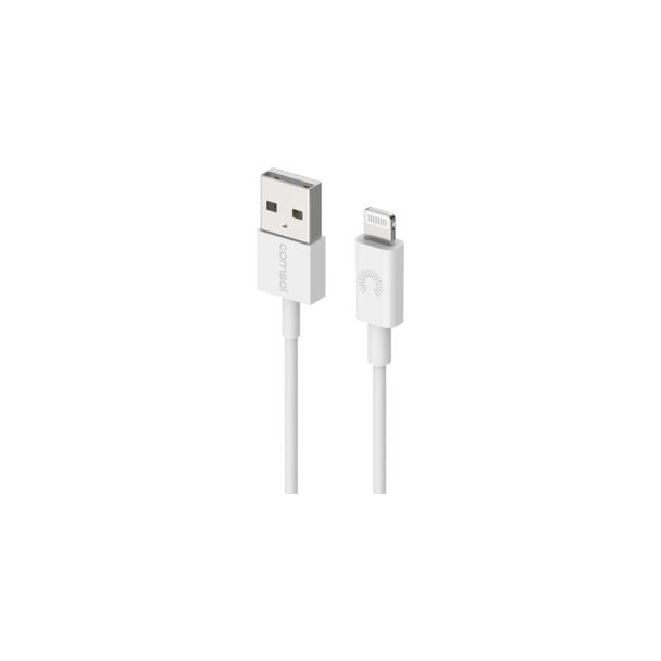 Comsol AL12WH 1.2m Lightning to USB Cable White