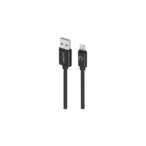 Comsol AL20BK 2m Lightning to USB Cable Black