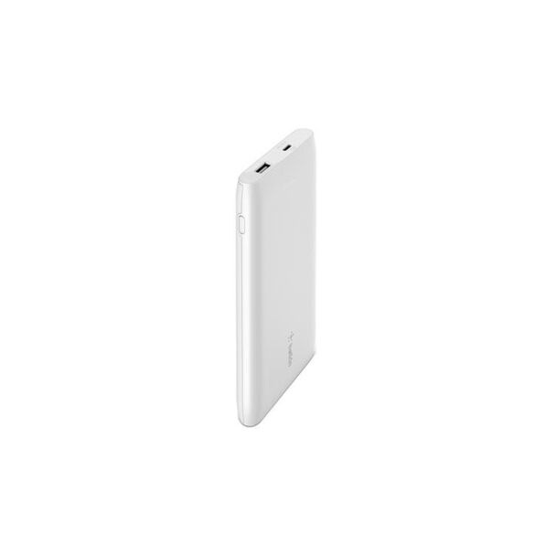 BELKIN BPB001BTWH POWER BANK, 10K mAh, USB-C PD(1) 18W, USB-A (1), WHITE, INCLUDE C-A CABLE, 2 YR+CEW